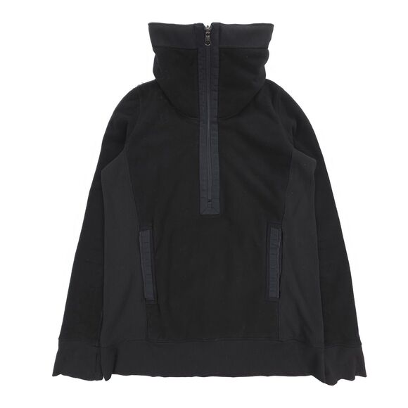 LULULEMON Post Chaturanga Pullover Black OG Fleece 1/2 Zip Sweater Athleisure 6 - Picture 3 of 7